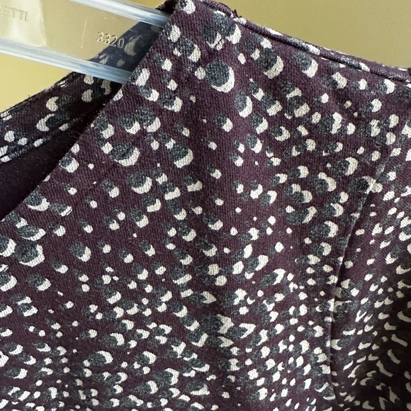J. Jill Dark Purple and White speckled L Long Sleeve Top mostly Pima cotton - Picture 5 of 8